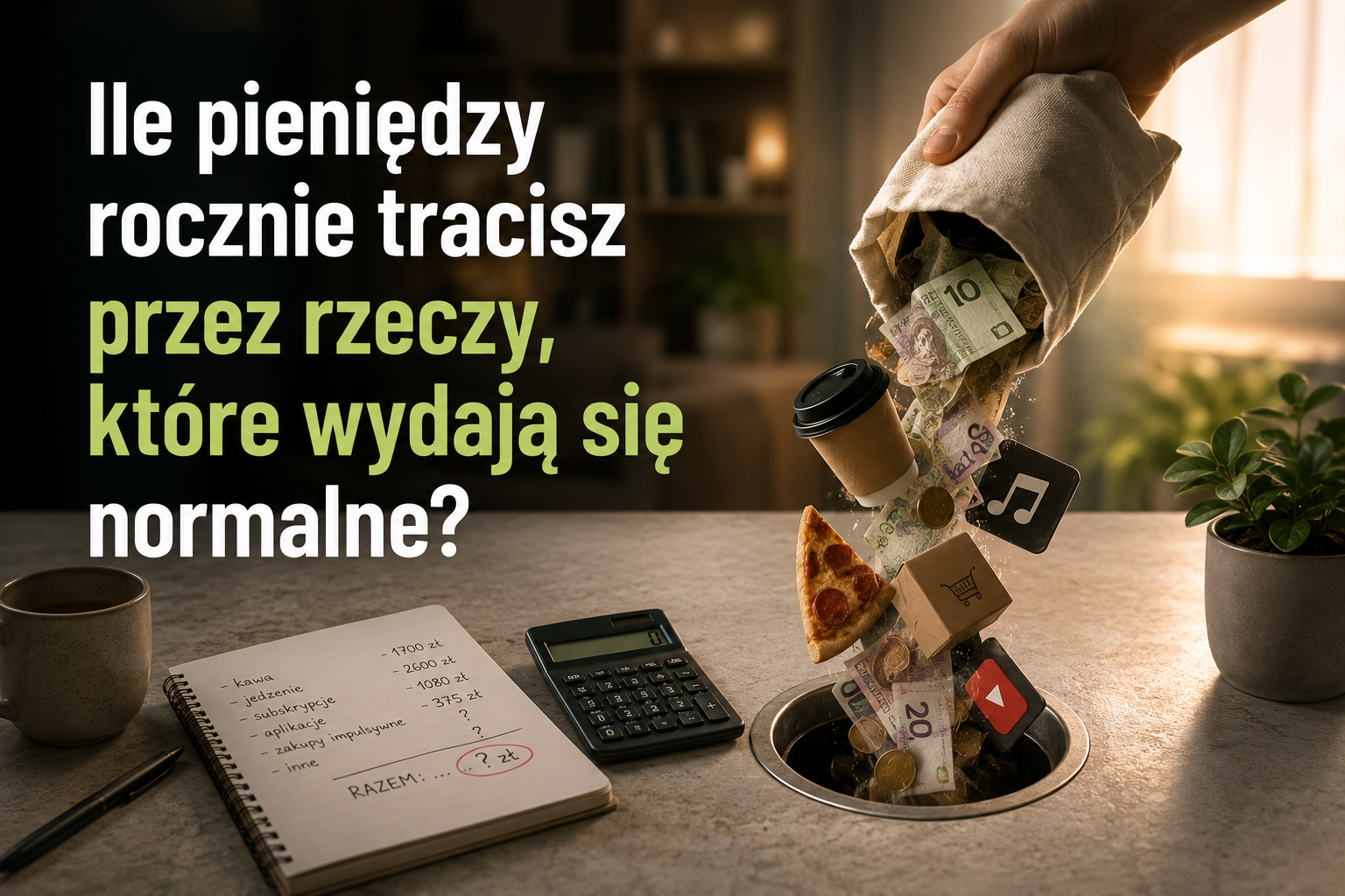 Ile pieniędzy rocznie tracisz przez rzeczy, które wydają się normalne? Ile pieniędzy tracisz na rzeczy, które wydają sie normalne
